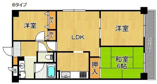 ル・ミュー貝塚【7階】の間取り