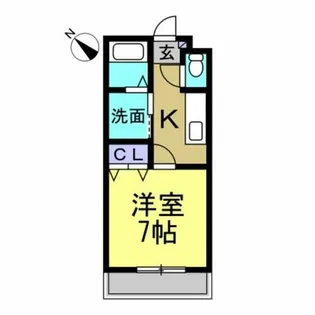 CASABIANCA Ⅰ【301号室】の間取り