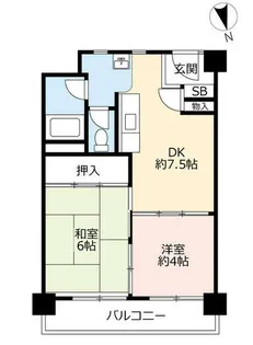 UR上飯田第2【0020621号室】の間取り