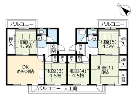 UR泉南一丘【0620302号室】の間取り