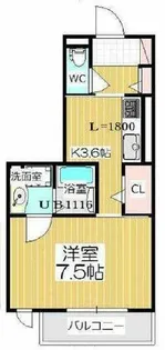 エストドミール野田【2階】の間取り