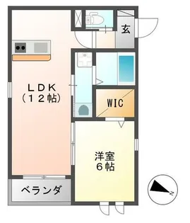 メゾン ド アザレ【101号室】の間取り