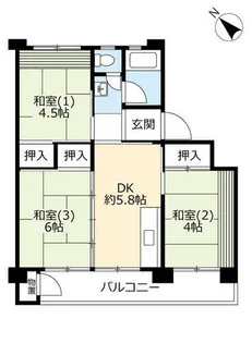UR東豊中第二【1430402号室】の間取り