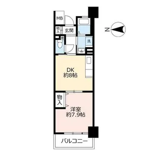 URハートフル湊川【0011013号室】の間取り