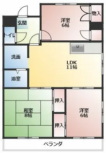 グランドール須崎【3階】の間取り