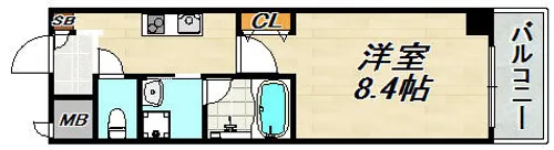 ビエラコート須磨【2階】の間取り