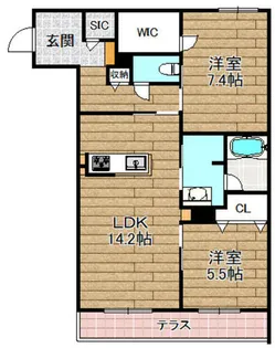 Sha Maison Grande【1階】の間取り