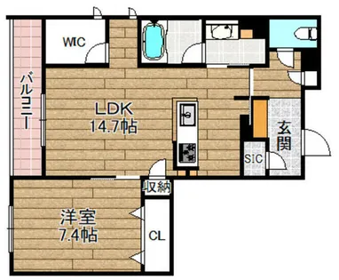 SHA MAISON GRANDE【307号室】の間取り