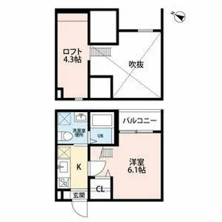 愛知県春日井市柏井町6丁目【アパート】の間取り