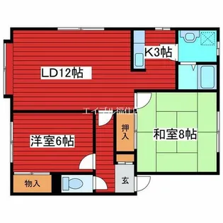 アップルC【3階】の間取り