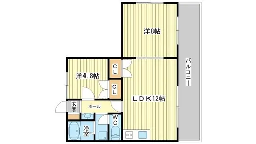 コンパスローズ白浜【301号室】の間取り