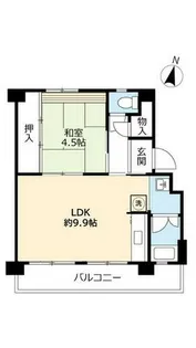 UR上高丸【0040508号室】の間取り