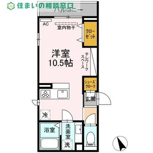 愛知県岡崎市羽根町字東ノ郷【アパート】の間取り