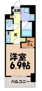シーズンフラッツ矢場【6階】の間取り