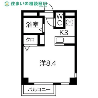愛知県岡崎市能見町【アパート】の間取り