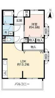 URアルビス五月ヶ丘【1050401号室】の間取り