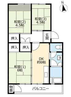 UR郡山駅前【0090104号室】の間取り