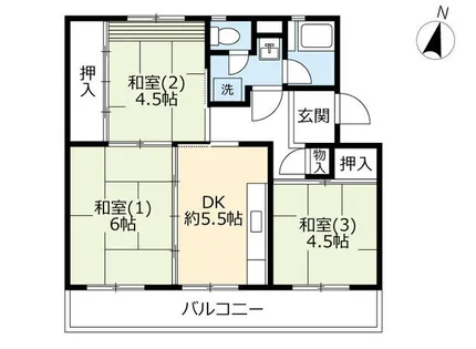 UR保津川【0260503号室】の間取り