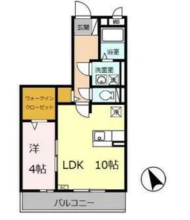 セジュール亀山 B棟【2階】の間取り