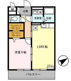 セジュール東浜尻【1階】の間取り