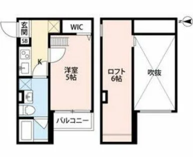ラネージュ五色山【1階】の間取り