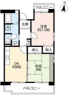 URアルビス伊丹千僧【0070101号室】の間取り
