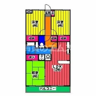 ルミエール諸岡【603号室】の間取り