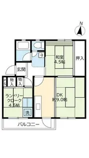 UR中宮第三【0380503号室】の間取り