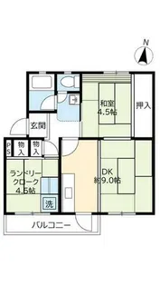 UR中宮第三【0380503号室】の間取り