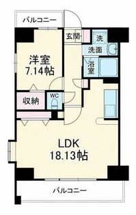 エスヴェール北梅田【10階】の間取り