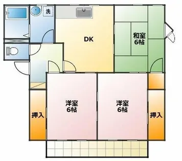 ユトリロ下地 2 A【2階】の間取り
