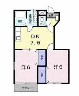 インサイドヒル【1階】の間取り
