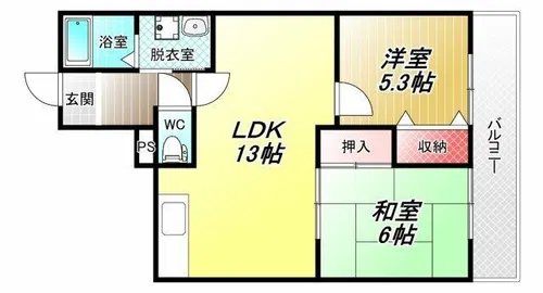 ベルヴェデーレ【5階】の間取り