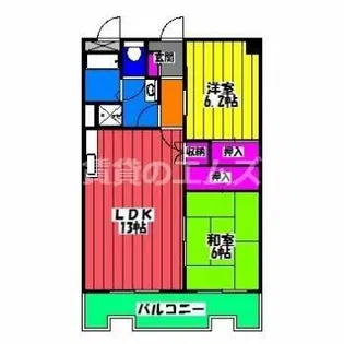 ハイラーク山王【2階】の間取り