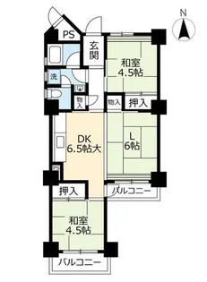 UR高座台【1010903号室】の間取り
