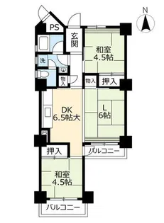 UR高座台【1010903号室】の間取り