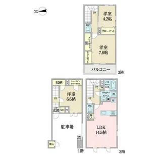 CASA覚王山(カーサカクオウザン)【A号室】の間取り
