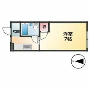 コーポ樹【1階】の間取り