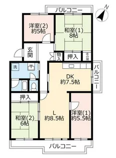 UR藤沢台第三【3170401号室】の間取り