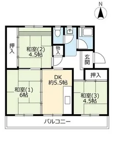 UR桃山南【0330306号室】の間取り