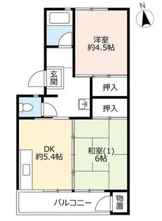 UR花山東【0210303号室】の間取り