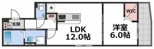 クレール今里【2階】の間取り