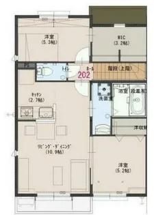 スカーレット北野【2階】の間取り