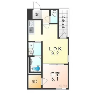 フジパレス住吉長居1番館【2階】の間取り