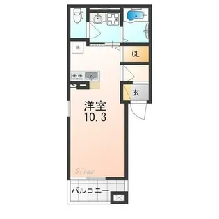 リベルテ祥豊【1階】の間取り