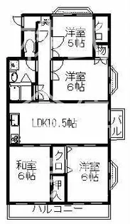 ペルル久留米西町【8階】の間取り