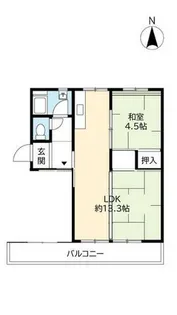 UR金剛【3040401号室】の間取り