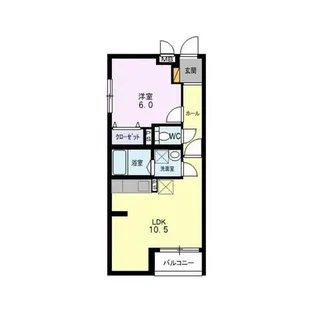 レジデンス北白川【1階】の間取り