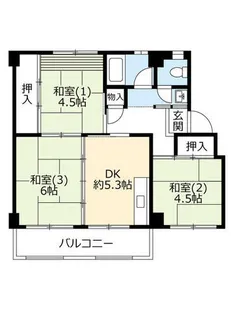 UR東豊中第二【1340310号室】の間取り