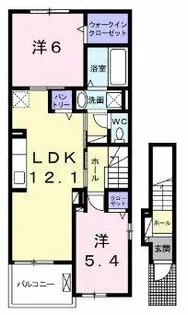 イーストビレッジ【2階】の間取り